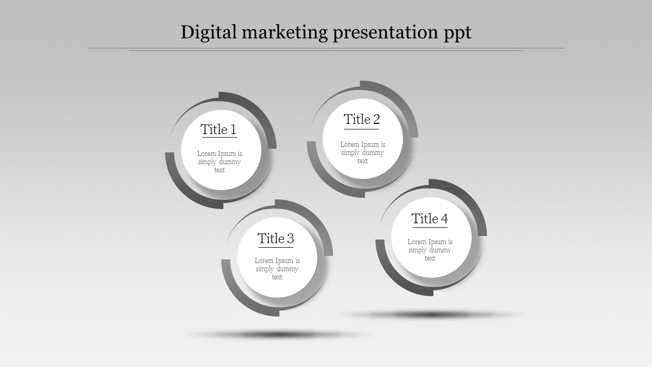 Free - Best Digital Marketing Presentation PPT With Circle Diagram